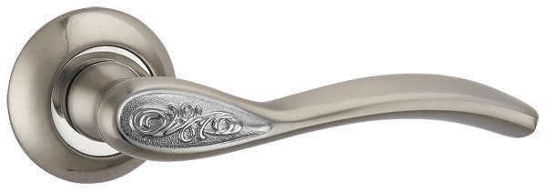 Ручка раздельная Ajax (Аякс) SILVA JR SN/CP-3 матовый никель/хром аналог RUMBA
